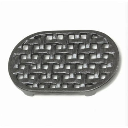 Minuteman TWI-04 Cast Iron Oval Trivet - Matte Black